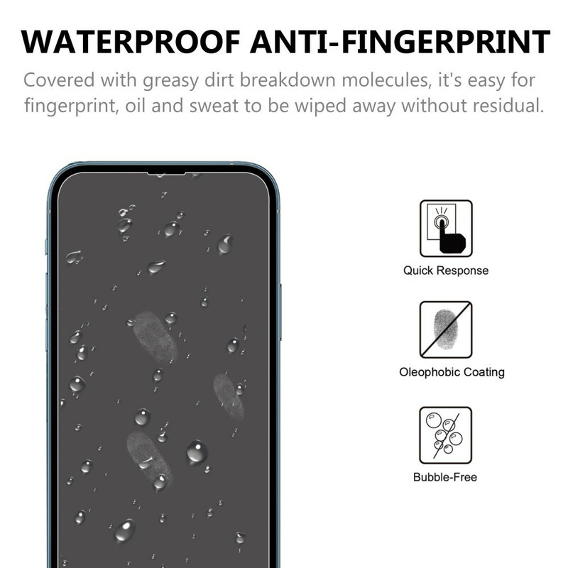 Schutz aus gehärtetem Glas (2 Stück) für den Bildschirm des iPhone 13 / 13 Pro