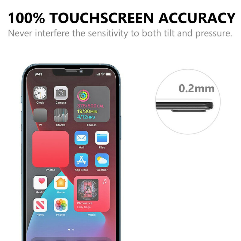 Schutz aus gehärtetem Glas (2 Stück) für den Bildschirm des iPhone 13 / 13 Pro