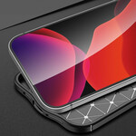 iPhone 13 Pro Max Cover Litschi-Lederoptik Double Line
