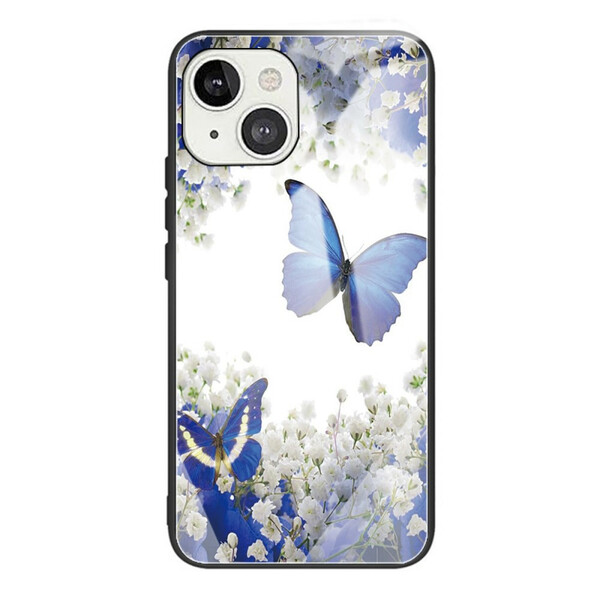 iPhone 13 Panzerglas Cover Schmetterlinge Design