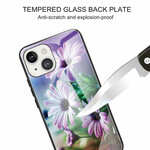 iPhone 13 Hülle aus gehärtetem Glas Realistische Blumen