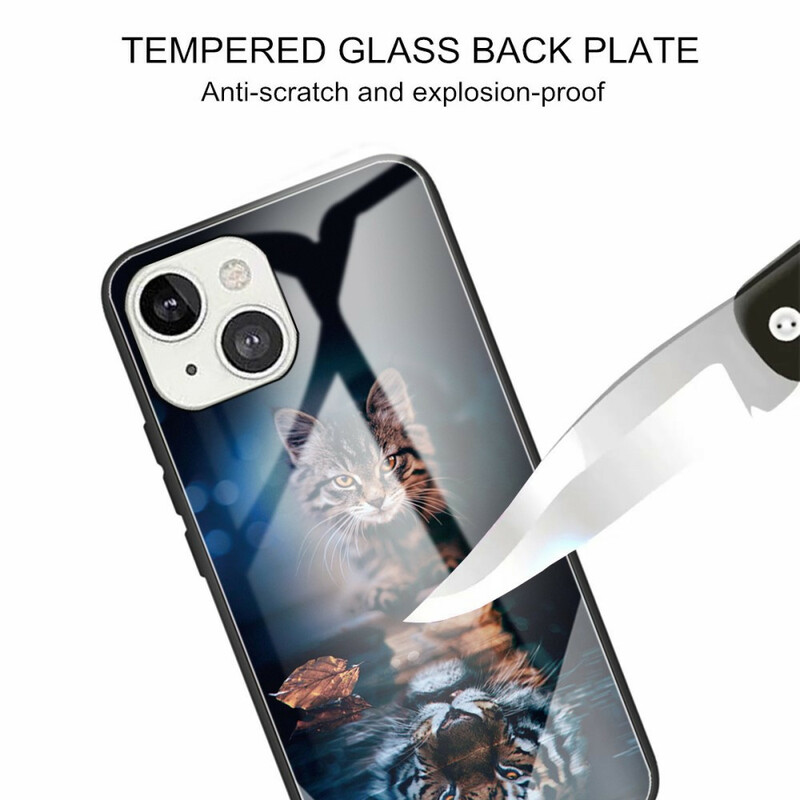 iPhone 13 Panzerglas Cover Mein Tiger