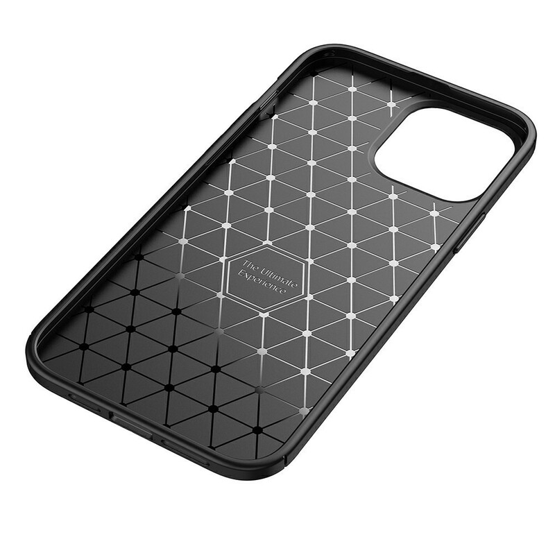 iPhone 13 Pro Max Flexible Kohlefaser Texture Cover