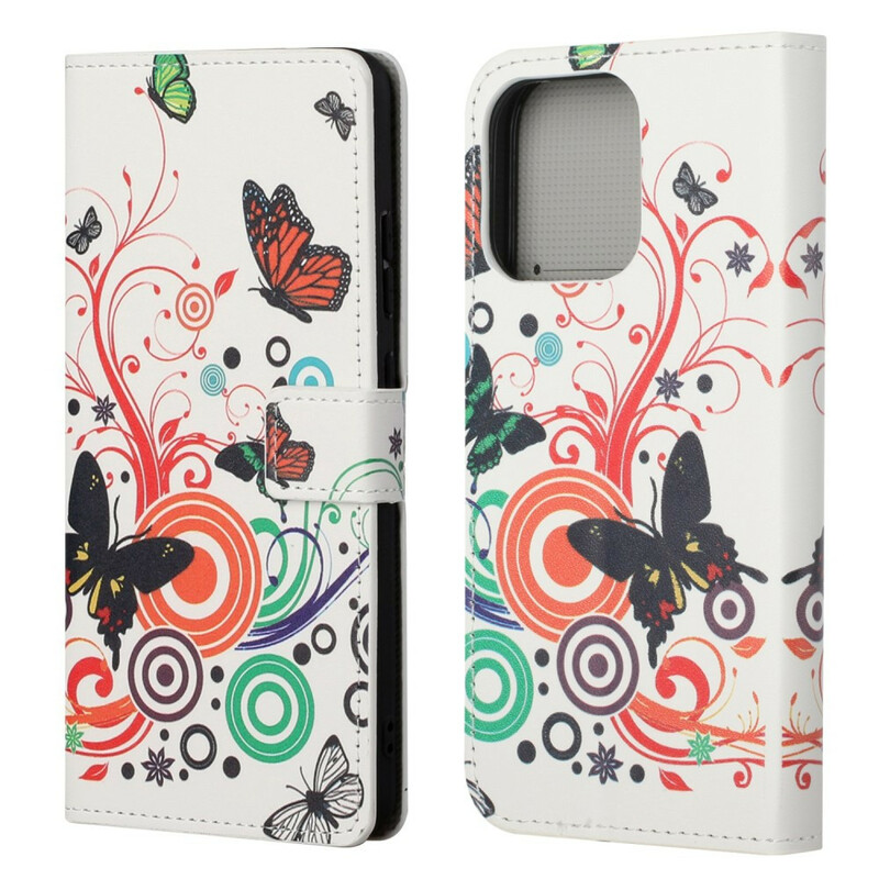 iPhone Hülle 13 Verrückte Schmetterlinge