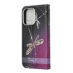 iPhone 13 Hülle Libellen mit Riemen