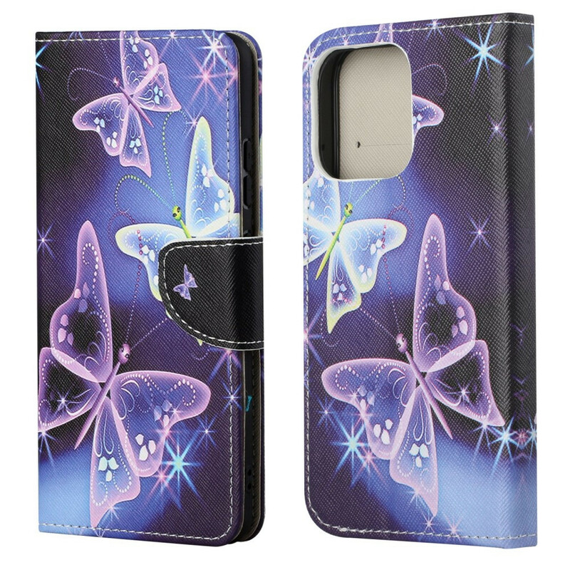 iPhone 13 Hülle Moderne Schmetterlinge
