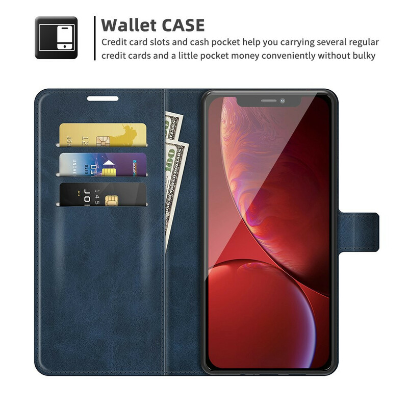 iPhone 13 Pro Max Hülle Lederoptik Slim Extrem