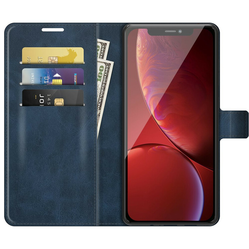 iPhone 13 Pro Max Hülle Lederoptik Slim Extrem
