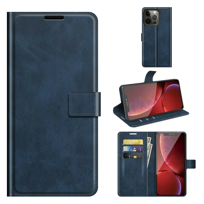 iPhone 13 Pro Max Hülle Lederoptik Slim Extrem