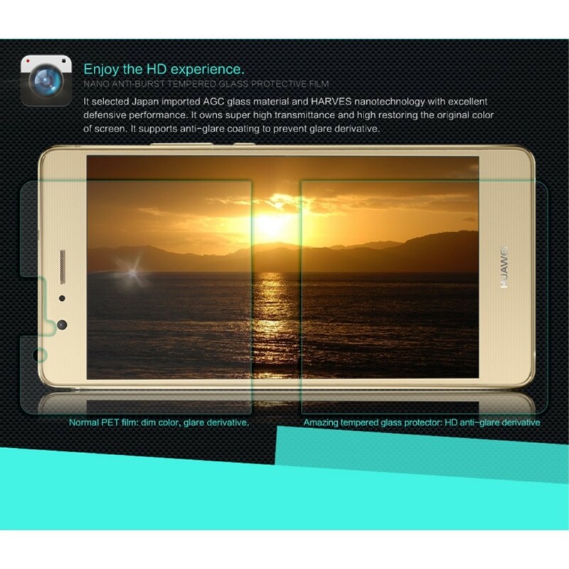 Schutz aus gehärtetem Glas für den Bildschirm des Huawei P9 Lite