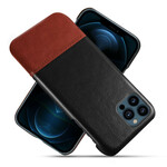 iPhone 13 Pro Max Cover Lederoptik Zweifarbig KSQ