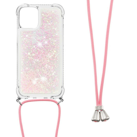 iPhone 13 Pro Max Glitzer Kordel Cover