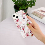 iPhone 13 Marmor Blumen Cover
