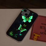 iPhone Cover 13 Serie Schmetterlinge Fluoreszierend