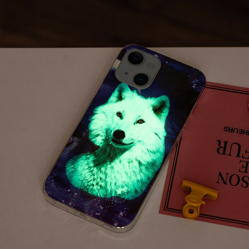 iPhone Cover 13 Serie Wolf Fluoreszierend