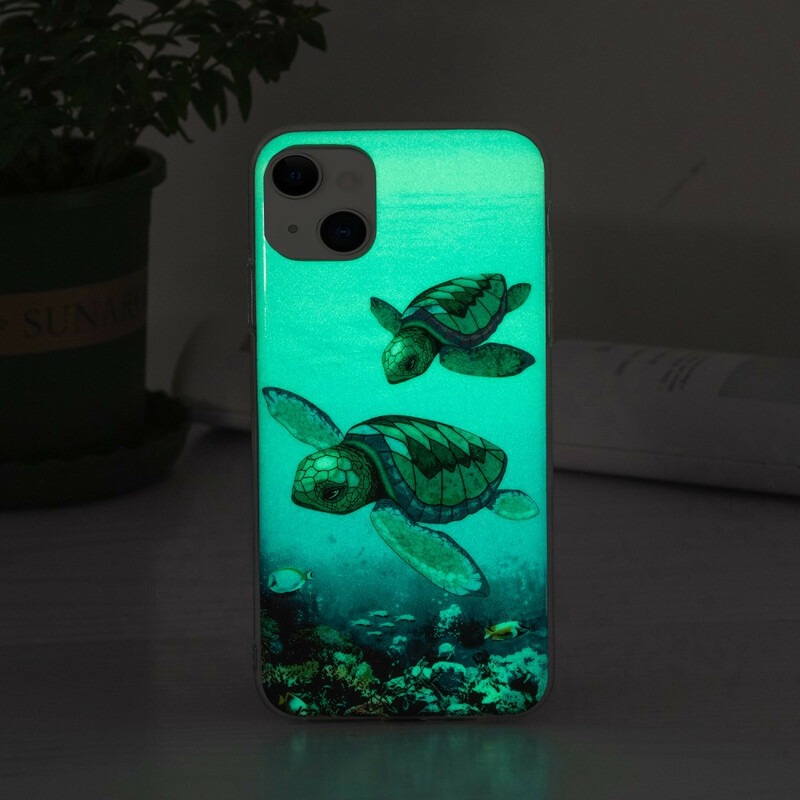 iPhone 13 Schildkröten Cover Fluoreszierend
