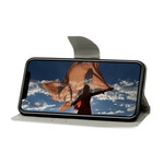 iPhone 13 Hülle Eulenfamilie mit Lanyard