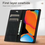 Flip Cover iPhone 13 Pro Max Style Leder Naht Magnetschließe
