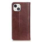 Flip Cover iPhone 13 Leder Litchi Gespaltene Eleganz Flip Cover iPhone 13 Leder Litchi Gespaltene Eleganz