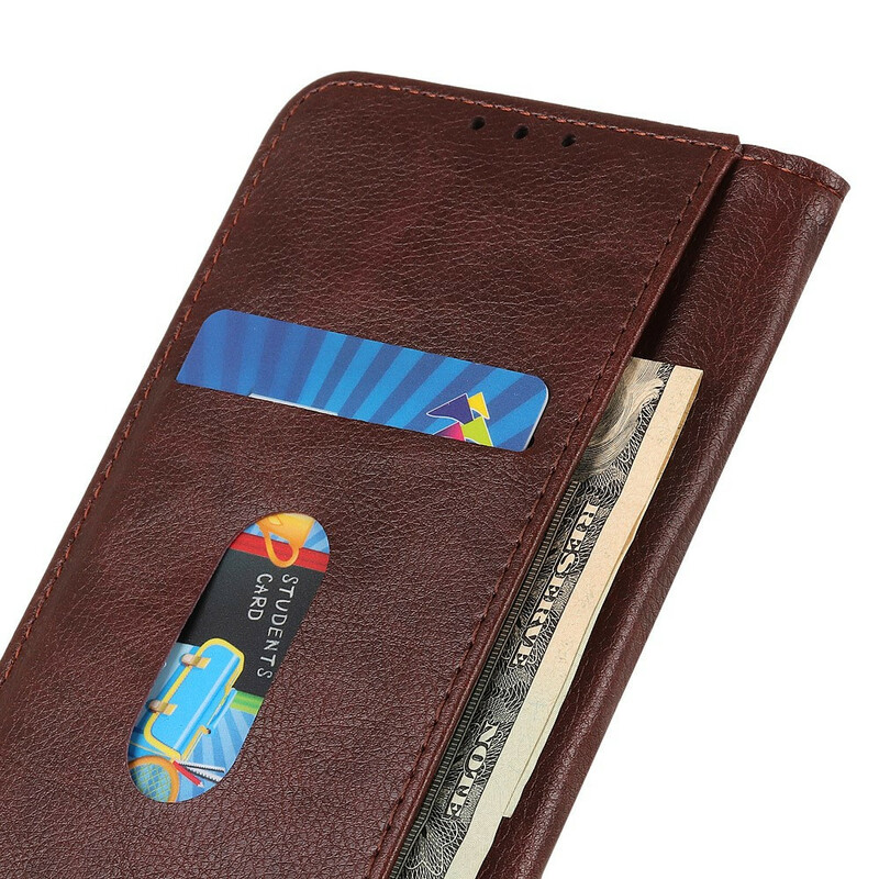 Flip Cover iPhone 13 Leder Litchi Gespaltene Eleganz Flip Cover iPhone 13 Leder Litchi Gespaltene Eleganz
