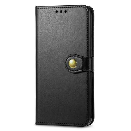 Oppo A16 / A16s Kunstlederhülle mit Vintage-Verschluss