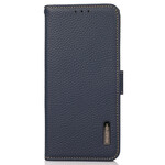 Hülle iPhone 13 Echtleder Litschi KHAZNEH