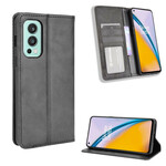 Flip Cover OnePlus Nord 2 5G Vintage Stylished Leather Effect