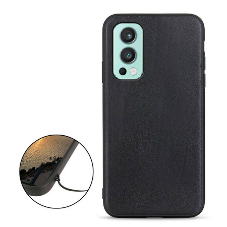 OnePlus Nord 2 5G Hülle aus echtem Litschi-Leder