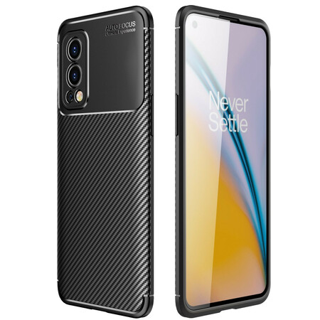 Hülle OnePlus Nord 2 5G Flexible Textur Kohlefaser