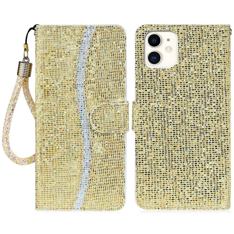 Hülle iPhone 13 Glitter S Design