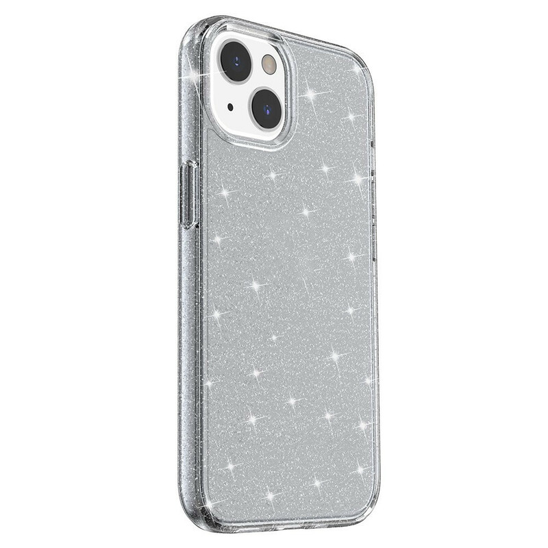 iPhone 13 Cover Transparent Glitter