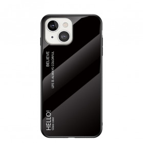 iPhone 13 Panzerglas Cover Hello