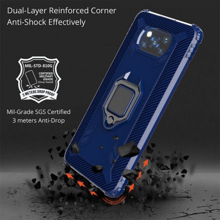 Poco X3 / X3 Pro / X3 NFC Ring und Kohlefaser Cover