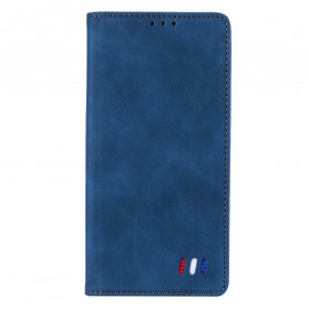 Flip Cover iPhone 13 Style Leder Tricolor