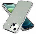 Transparentes iPhone 13 Cover Glitter Design
