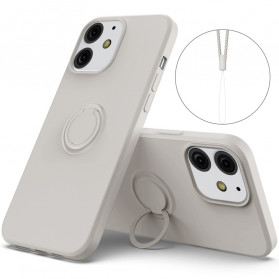 iPhone 13 Silikonhülle mit Halterung und Lanyard
