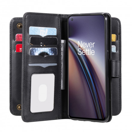 OnePlus Nord CE 5G Multi-Funktions-Hülle 10 Kartenhalter