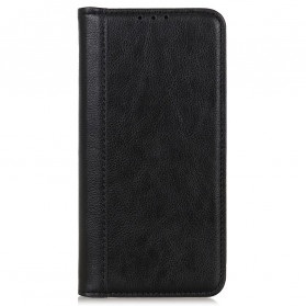 Flip Cover Motorola Edge 20 Lite Version Leder Litchi Split