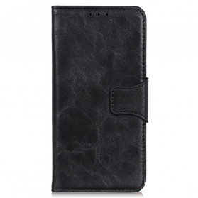 Motorola Edge 20 Lite Tasche Leder Schlitz Wendeverschluß