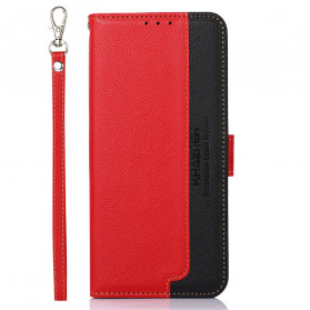 Motorola Edge 20 Lite Style Litchi RFID-Hülle KHAZNEH