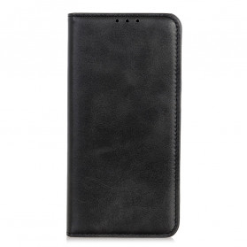 Flip Cover Motorola G60s Leder Schlitz Matt
