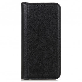 Flip Cover Motorola Edge 20 Pro Version Leder Litchi Split