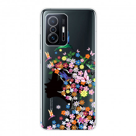 Xiaomi 11T Transparente Hülle Haar Blume