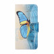 Xiaomi Redmi 10 Schmetterling Tasche Blau und Gelb