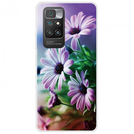 Xiaomi Redmi 10 Cover Realistische Blumen