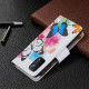 Tasche Oppo A54 5G / A74 5G Tasche mit Reißverschluss Schmetterlinge