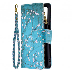 Tasche Oppo A54 5G / A74 5G Tasche mit Reißverschluss Baum