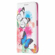 Flip Cover Xiaomi Redmi 10 Bunte Schmetterlinge