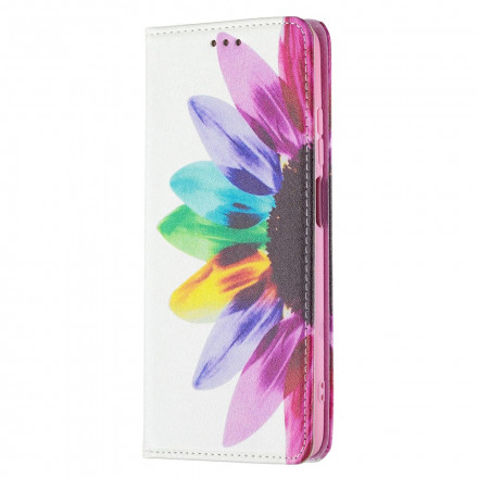 Flip Cover Xiaomi Redmi 10 Blume Aquarell