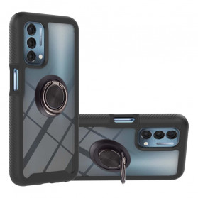 Oppo A54 5G / A74 5G Hybrid Cover Abgeschrägte Kanten mit Ring